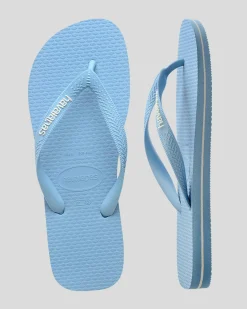 Flip Flops & Sandals|Flip Flops*Havaianas Top Rubber Logo Thongs Light Blue/white