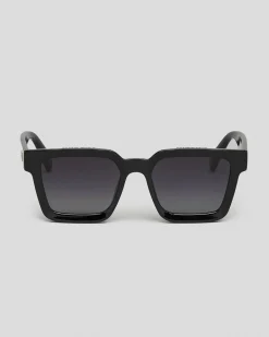 Sunglasses*Sin Eyewear Top Shelf Polarised Sunglasses Shiny Black / Smoke