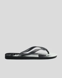 Flip Flops & Sandals*Havaianas Top Surfer Thongs New Graphite/new Graphite