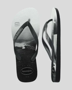 Flip Flops & Sandals*Havaianas Top Surfer Thongs New Graphite/new Graphite