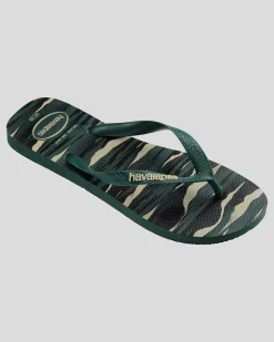 Flip Flops & Sandals*Havaianas Top Thongs Pantanal Green
