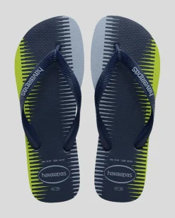 Flip Flops & Sandals*Havaianas Top Trend Thongs Navy/green