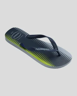 Flip Flops & Sandals*Havaianas Top Trend Thongs Navy/green