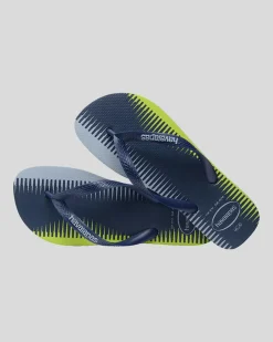 Flip Flops & Sandals*Havaianas Top Trend Thongs Navy/green