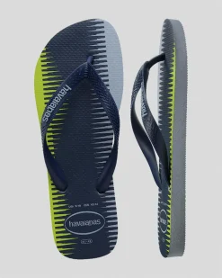 Flip Flops & Sandals*Havaianas Top Trend Thongs Navy/green