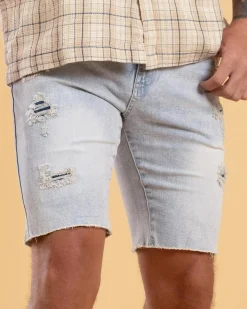 Sale Torn Denim Walk Shorts Denim|Shorts & Bottoms