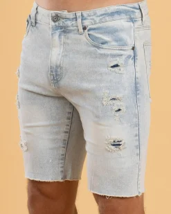 Sale Torn Denim Walk Shorts Denim|Shorts & Bottoms