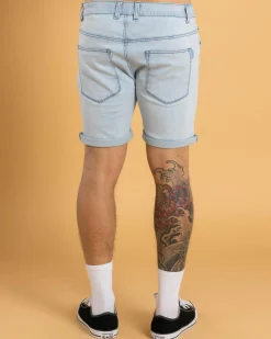 Denim|Shorts & Bottoms*Lucid Trapper Denim Walk Shorts Lt Blue