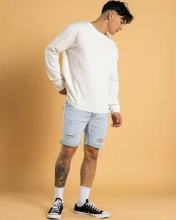 Denim|Shorts & Bottoms*Lucid Trapper Denim Walk Shorts Lt Blue