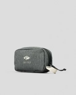 Travel Accessories*Rip Curl Travel Pouch Classic Surf Toiletry Bag Grey Heather