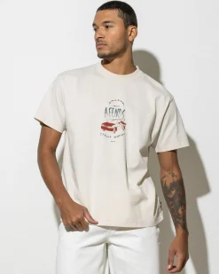 Tops & T-Shirts*Afends Trayback Recycled T-Shirt Moonbeam