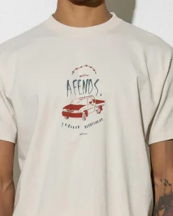 Tops & T-Shirts*Afends Trayback Recycled T-Shirt Moonbeam
