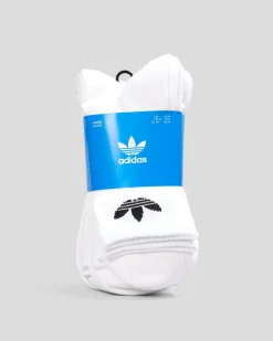 Socks|Socks*adidas Trefoil Crew Socks 6 Pack White