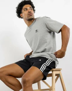 Tops & T-Shirts*adidas Trefoil Essential T-Shirt Medium Grey Heather