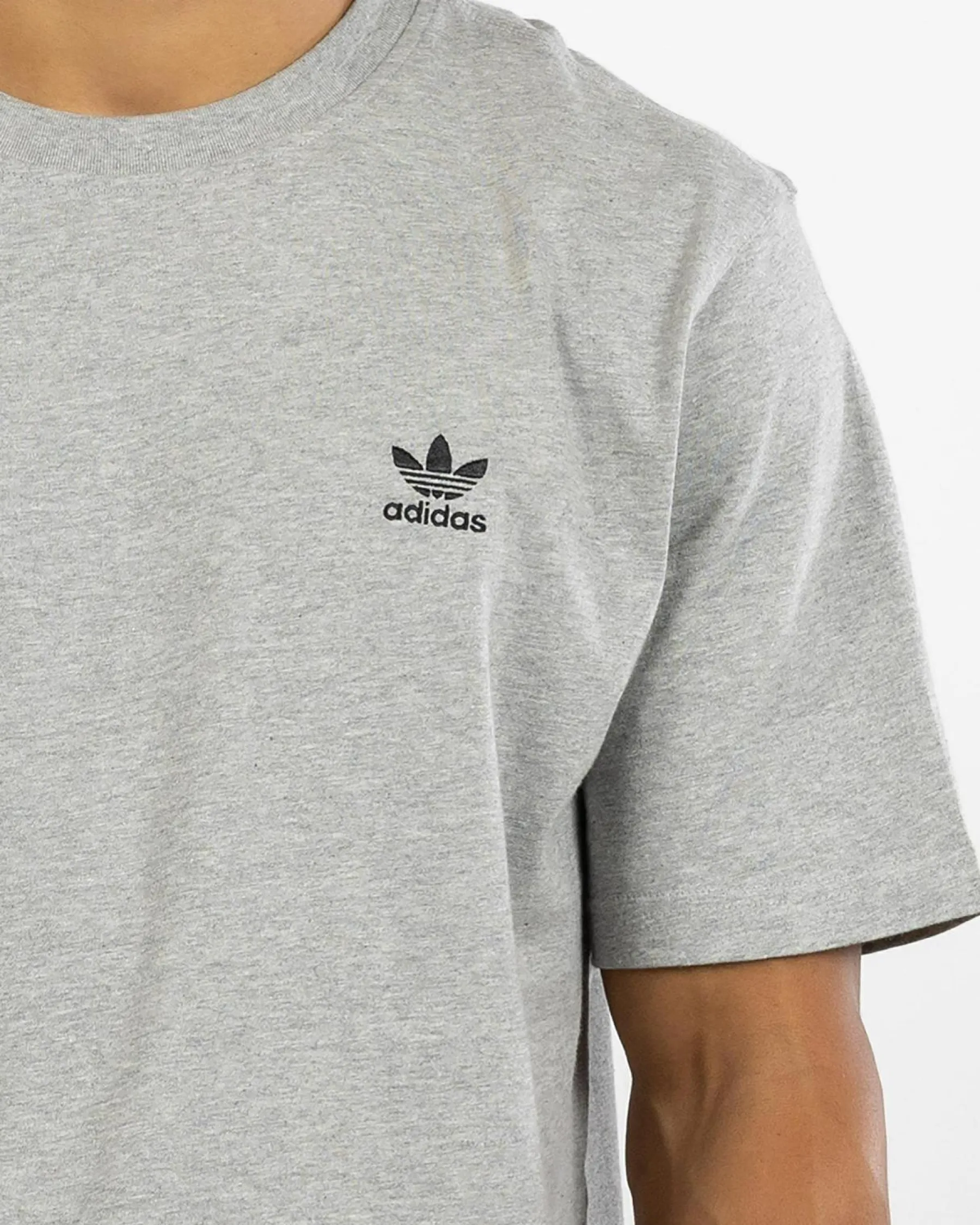 Tops & T-Shirts*adidas Trefoil Essential T-Shirt Medium Grey Heather