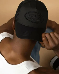 Headwear*Von Dutch Triple Trucker Cap Black