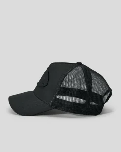 Headwear*Von Dutch Triple Trucker Cap Black