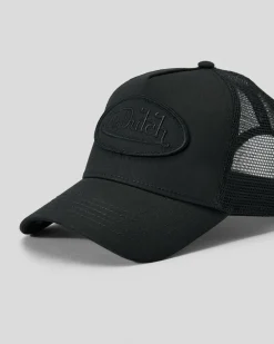 Headwear*Von Dutch Triple Trucker Cap Black