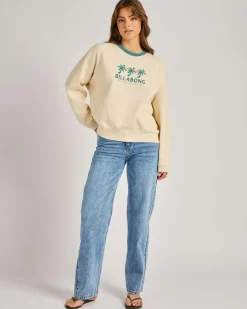 New Triple Palms Crew Neck Sweatshirt Women Jumpers & Hoodies