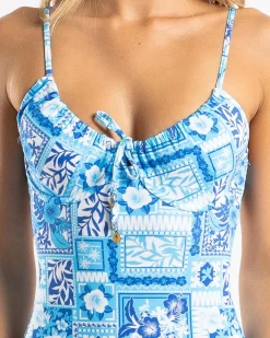 One Pieces*Kaiami Tropical One Piece Swimsuit Blue