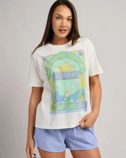 Tops*Rip Curl Tropicana Relaxed T-Shirt Bone