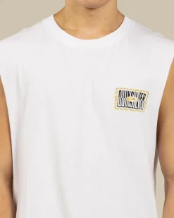 Tops & T-Shirts*Quiksilver Twisted Tides Muscle Tank White