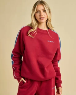 Jumpers & Hoodies*Rusty Two Timer Crewneck Sweatshirt Rhubarb