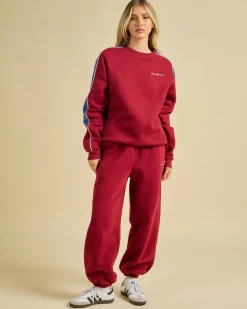 Jumpers & Hoodies*Rusty Two Timer Crewneck Sweatshirt Rhubarb