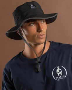 Headwear*Sparta Ultramodern Wide Brim Hat Black/grey