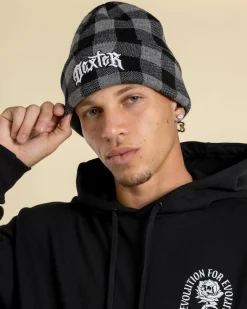 Headwear*Dexter Uncontrolled 2.0 Beanie Grey / Black