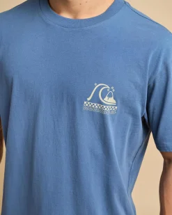 Tops & T-Shirts*Quiksilver Under The Lip T-Shirt China Blue