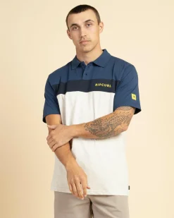 Tops & T-Shirts*Rip Curl Undertow Panel Polo Shirt Grey Marle/navy