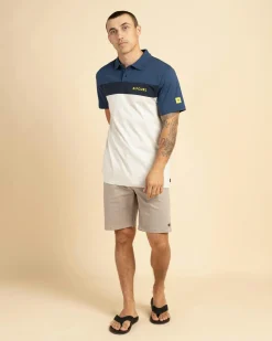 Tops & T-Shirts*Rip Curl Undertow Panel Polo Shirt Grey Marle/navy