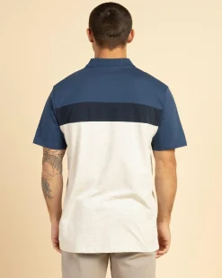 Tops & T-Shirts*Rip Curl Undertow Panel Polo Shirt Grey Marle/navy