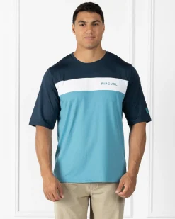 Rashies*Rip Curl Undertow Short Sleeve Rash Vest Ocean