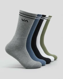 Socks*RVCA Union Socks 5 Pack Multi