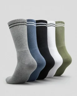 Socks*RVCA Union Socks 5 Pack Multi