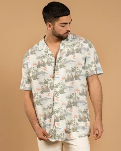 Clearance United Short Sleeve Shirt Tops & T-Shirts|Linen Blend