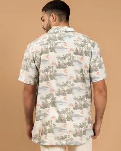 Clearance United Short Sleeve Shirt Tops & T-Shirts|Linen Blend