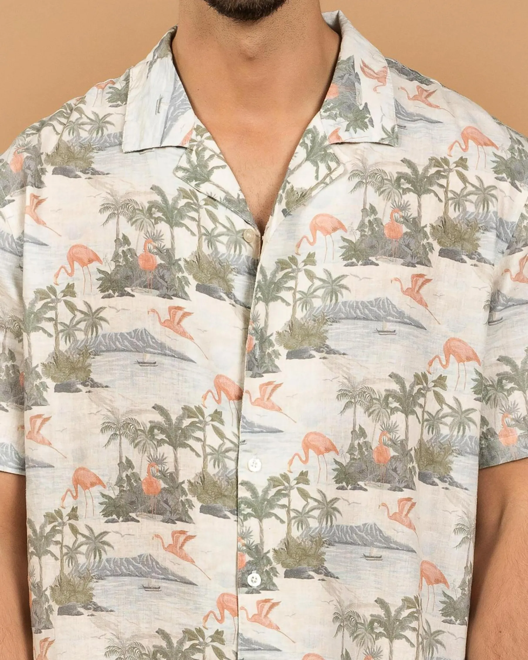 Clearance United Short Sleeve Shirt Tops & T-Shirts|Linen Blend