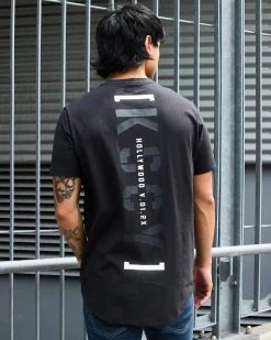 Tops & T-Shirts*Kiss Chacey Unleashed Dual Curved T-Shirt Jet Black