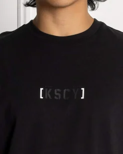 Tops & T-Shirts*Kiss Chacey Unleashed Dual Curved T-Shirt Jet Black