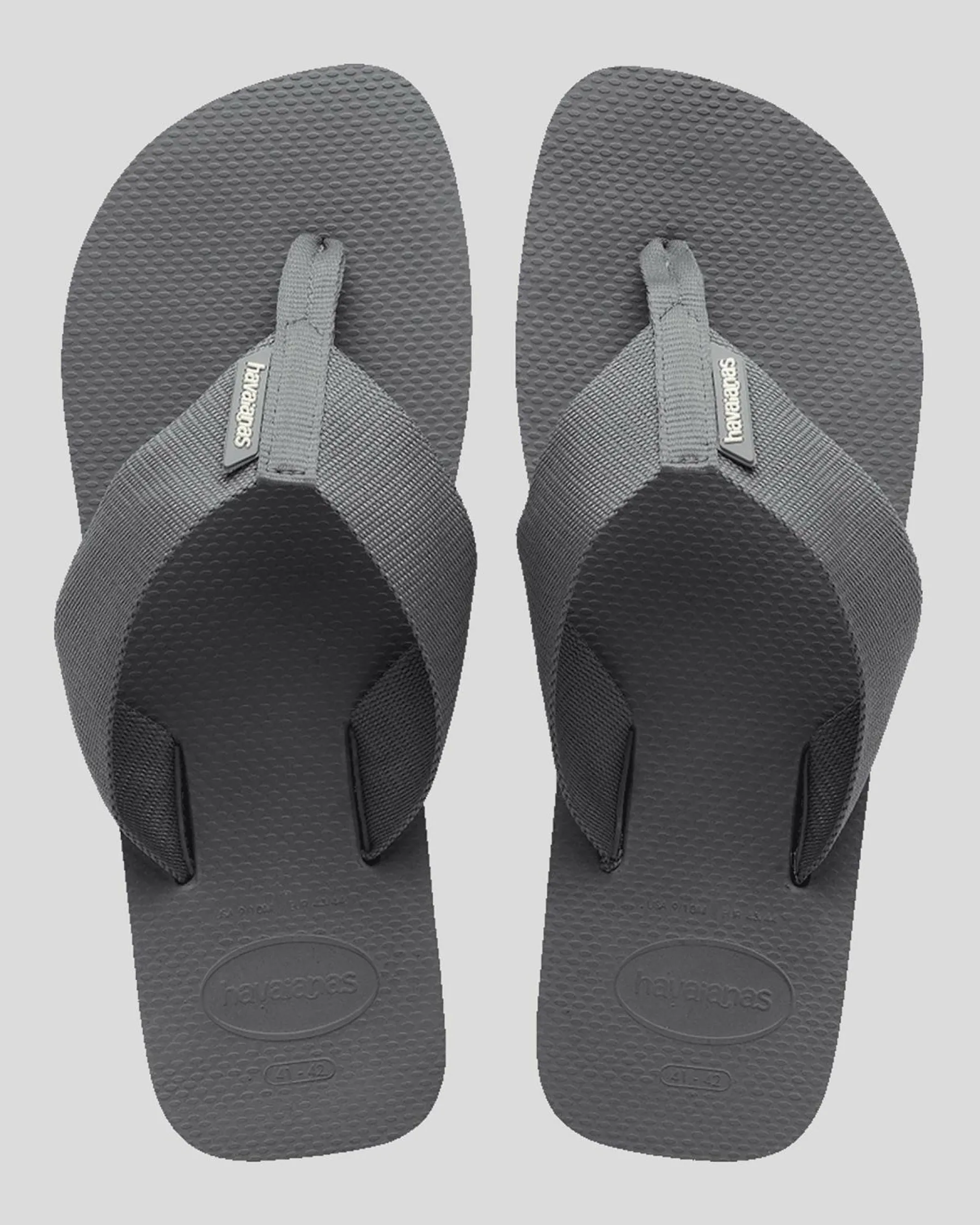 Flip Flops & Sandals*Havaianas Urban Basic Material Thongs Grey Steel