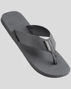 Flip Flops & Sandals*Havaianas Urban Basic Material Thongs Grey Steel
