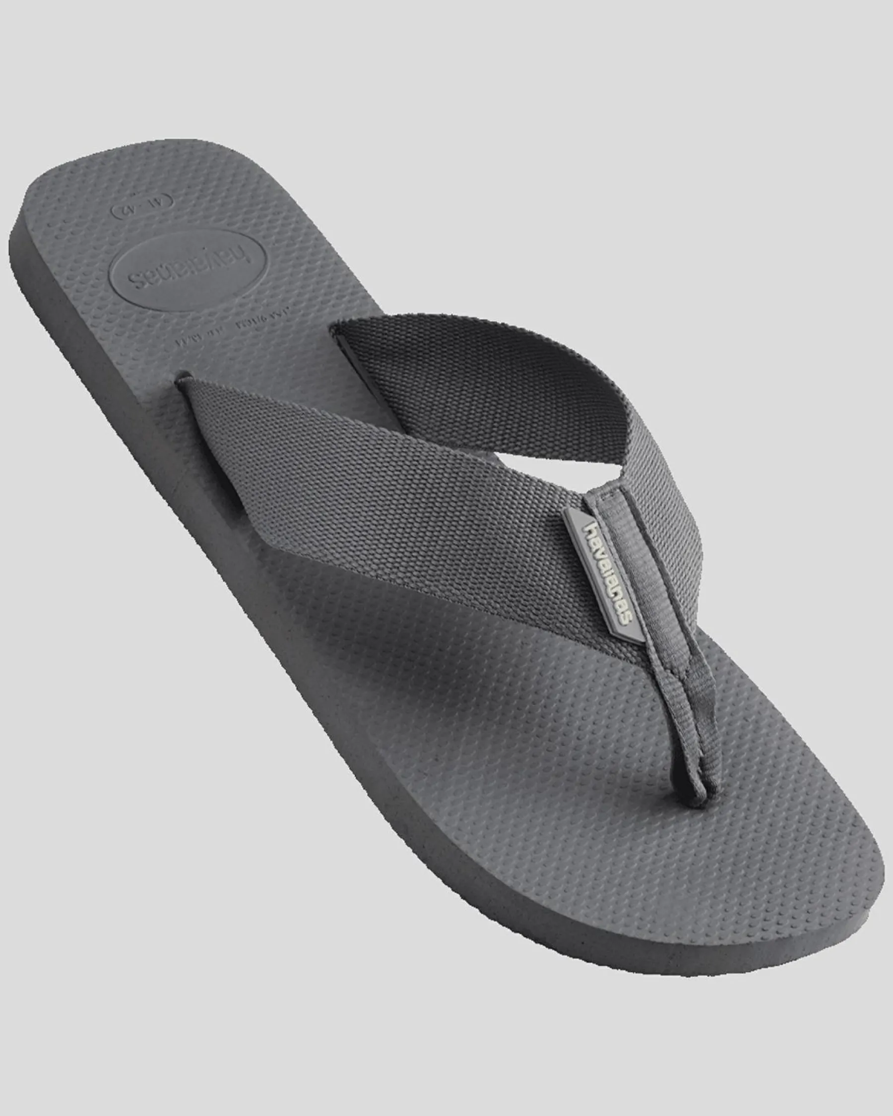 Flip Flops & Sandals*Havaianas Urban Basic Material Thongs Grey Steel