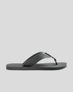 Flip Flops & Sandals*Havaianas Urban Basic Material Thongs Grey Steel
