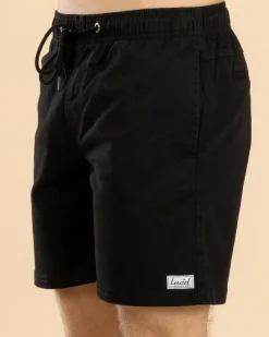 Shorts & Bottoms*Lucid Urbane Elastic Waist Shorts Black