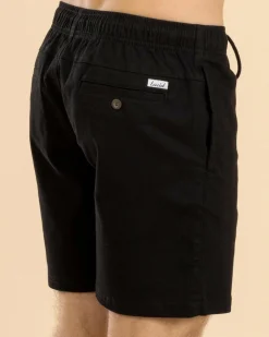 Shorts & Bottoms*Lucid Urbane Elastic Waist Shorts Black