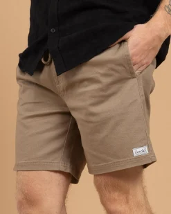 Shorts & Bottoms*Lucid Urbane Elastic Waist Shorts Sand