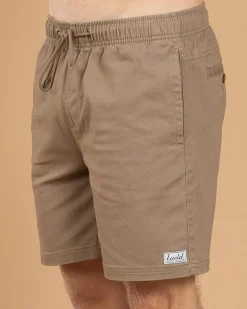 Shorts & Bottoms*Lucid Urbane Elastic Waist Shorts Sand